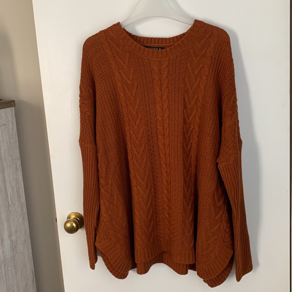 NWT Joseph A Ginger Knit Sweater Autumn Squash